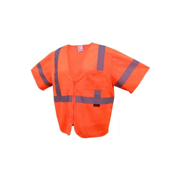 Gss Safety Hi-Vis Safety Vest L Class 3 , Zipper 2002-LG - main